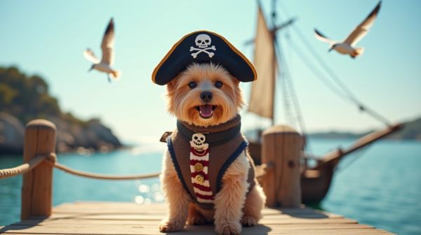 Le déguisement pirate pour chien qui attire tous les regards