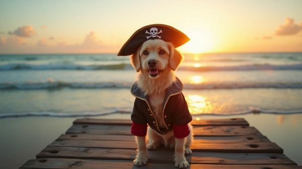 Le déguisement pirate pour chien qui attire tous les regards