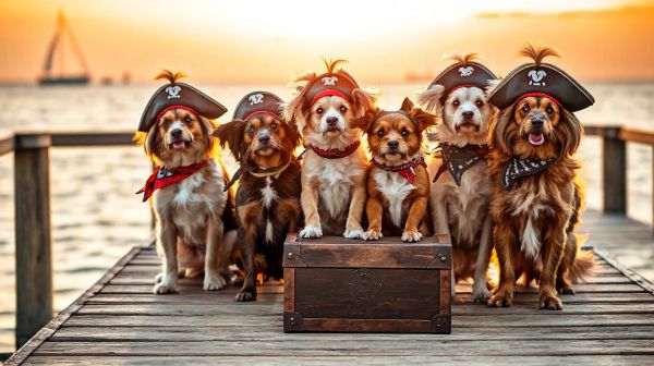 Tenues de chien pirate qui charmeront tout le monde